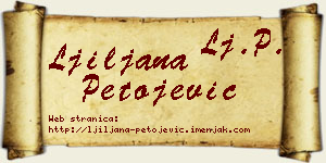 Ljiljana Petojević vizit kartica